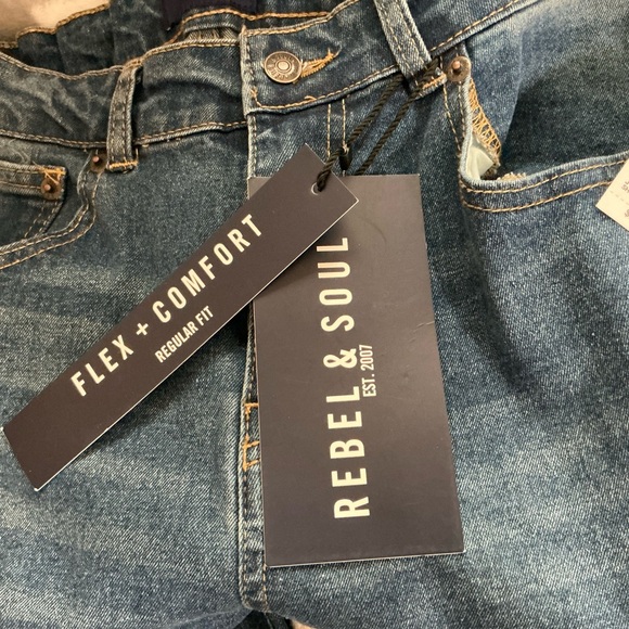 Boy’s Rebel & Soul Regular Fit Flex & Comfort Jeans Size 20 - Picture 8 of 8